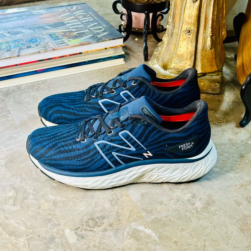 New Balance Fresh Foam X Evoz V3 Blue Running Shoes - Unisex - Size 9W 7.5 M